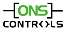 A logo of onstroy and the word control